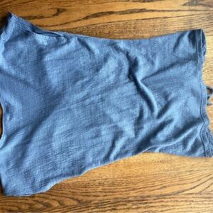 Max Studio Navy Textured Top